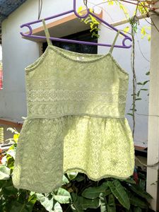 Cute Green Chickenkari Cami Top