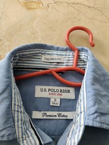 U.S. Polo Sky Blue Shirt For Men.