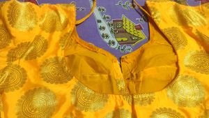 Yellow Banarasi Silk Blouse