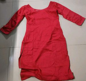 Red Embroidered Salwar Kameez Suit
