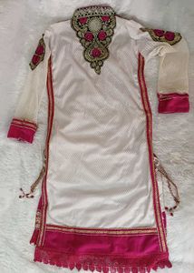 Embroidered Pink &amp; Gold Traditional Dress