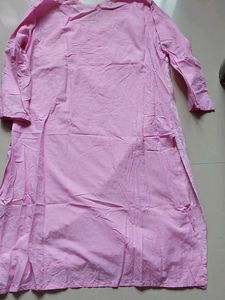 Pink Embroidered Kurti