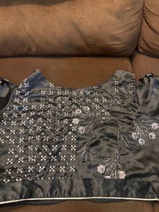 Satin Embellished Blouse