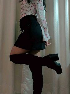 Thigh High Black Boots