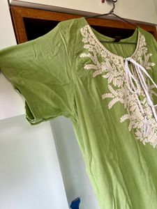 Fluorescent Green Kurta