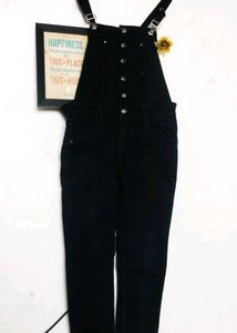 Trendy Black Denim Overall Jumpsuit!!!🫶