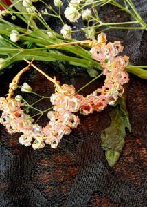 Beaded Hoop Earrings