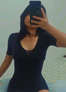 Black Bodycon Mini Dress