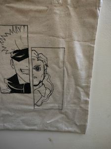 Jujutsu Kaizen Inspired Handmade Canvas Tote Bag