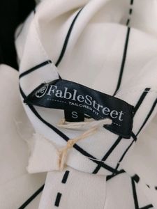 White With Black Lines Dresses (Women&#39;s)