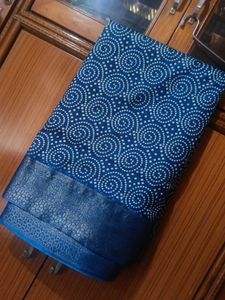 Blue Saree Formal Use