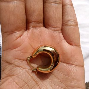 Chunky Gold Plated Hoop