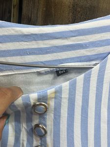 Blue Striped Top