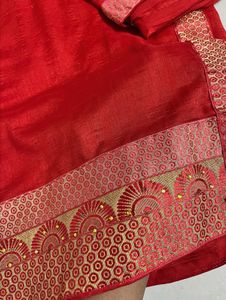 Elegant Red Saree