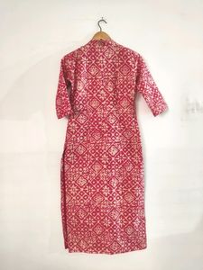 Rust Printed Kurti ( Women)