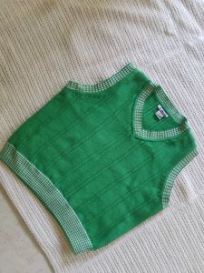 Green Knit Sleeveless Top