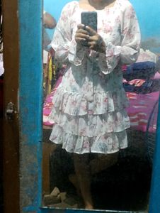 Floral Ruffle Mini Dress