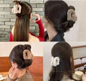 Fluffy Heart Hair claw clip Pack Of 3