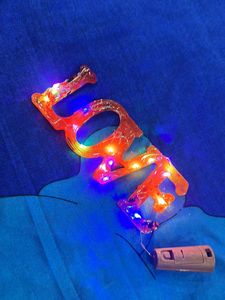 Resin Light Love &amp; Photo Frame With Stand