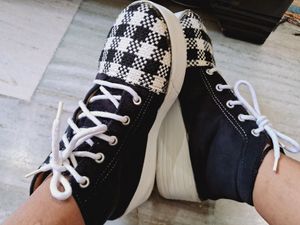 Womens Black Boot Casual Shoes