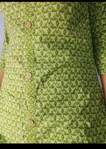 Cotton Green Kurti