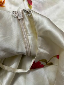 Satin floral dress