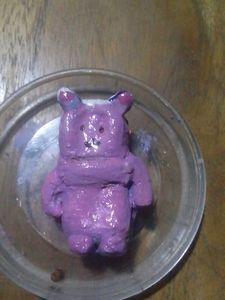 Cute Teddy Bear 🐻 Made Using Terracota Clay