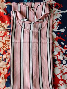Striped A Line Kurta - Size XL