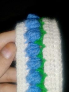 Crochet Tulip hand bend, handmade