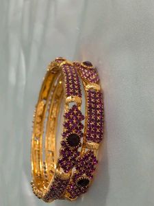Ruby Bangles (Set of 2)