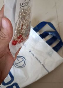 Lavomi Silver &amp; Red Earrings