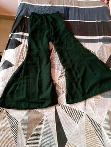Green Embellished Peplum Top