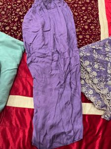 Embroidered Purple Dupatta