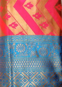 Banarsi Silk  Weaved Saree With Attached Bkouse