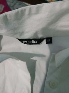 White Crop Shirt Style, Zudio, Xs Size, New