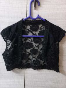 Black Lace Bolero Shrug