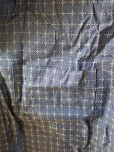 Blue Checkered Button-Down Shirt