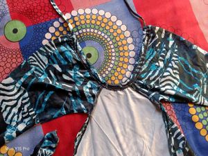 Trendy Zebra Print Halter Maxi Dress