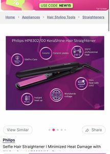 Philips Selfie Hair Straightener