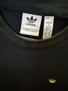 Adidas Originals Women’s Black Trefoil Tee