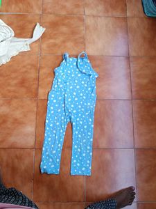 Cute Baby Blue Polka Dot Romper