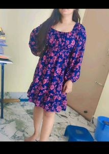 Floral Print Mini Dress