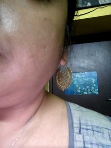 Pure Brass Crescent Filigree Hoops