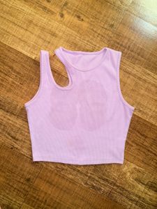 Lilac Cutout Tank Top