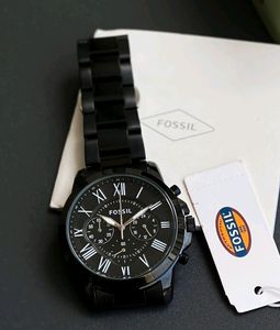FOSSIL BLACK PREMIUM MENS WATCH @SALE