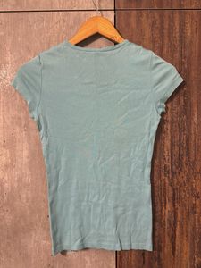 Light Blue V-Neck Tee