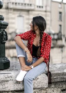 Polkadot Button Down Shirt