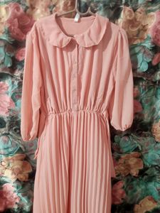 Peach Flowy Dress