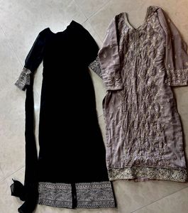 Black Kurta Set Nd Single Kurti