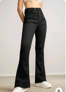Zudio Bootcut Black Denim For Women